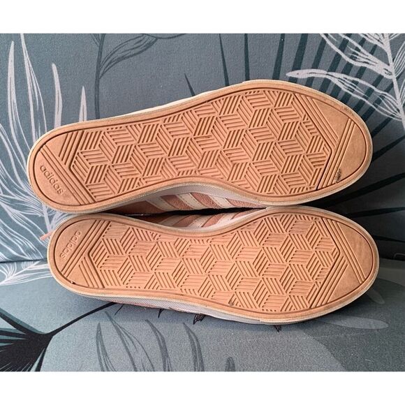 Adidas Neo Comfort Footbed  pink SUEDE SNEAKER GYM SHOES sz 7 - Picture 6 of 7